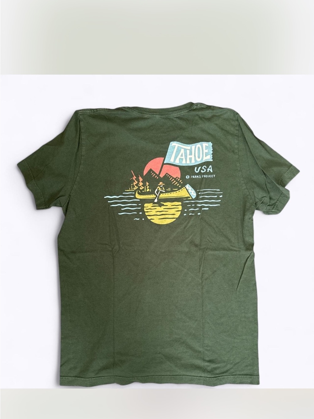 Parks Project Tahoe Tee, Green, Large, EUC